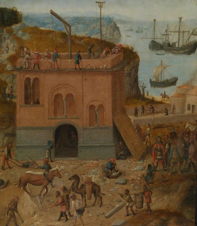 The Tower of Babel, anonymous, about 1490